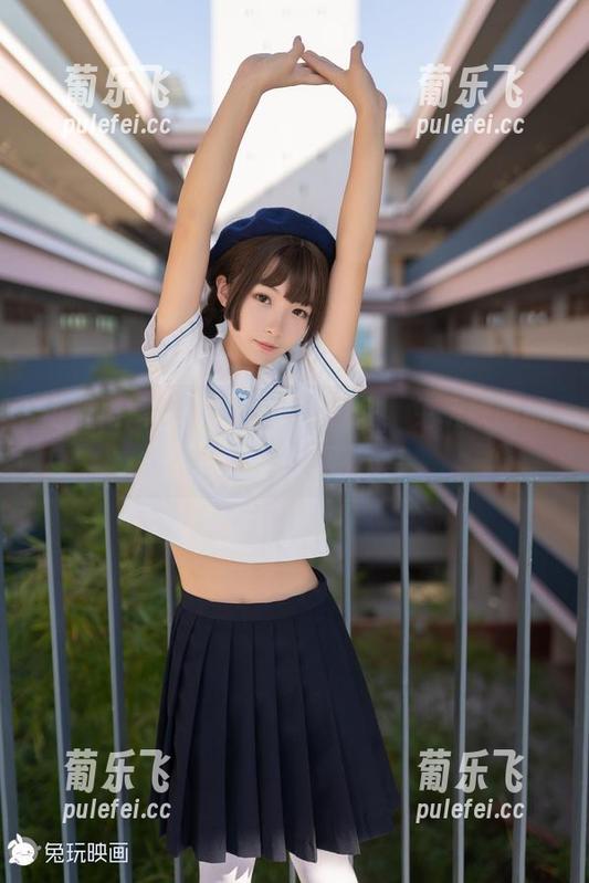 免费马尾，原图带你飘起来，兔玩映画的单马尾女孩真有趣！